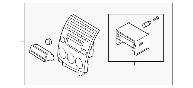 Radio Control Unit - Mazda (cd8466ar0)