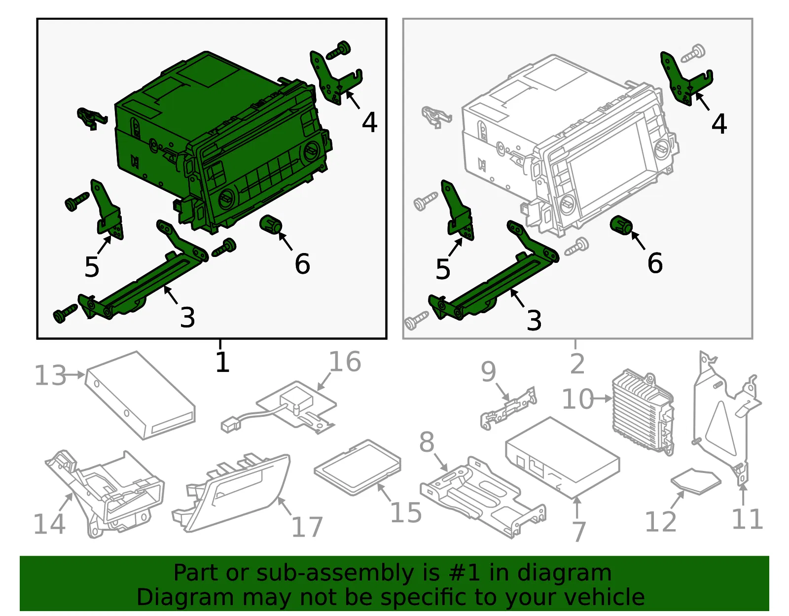 Radio Control Unit - Mazda (cg36669r0) - view 2