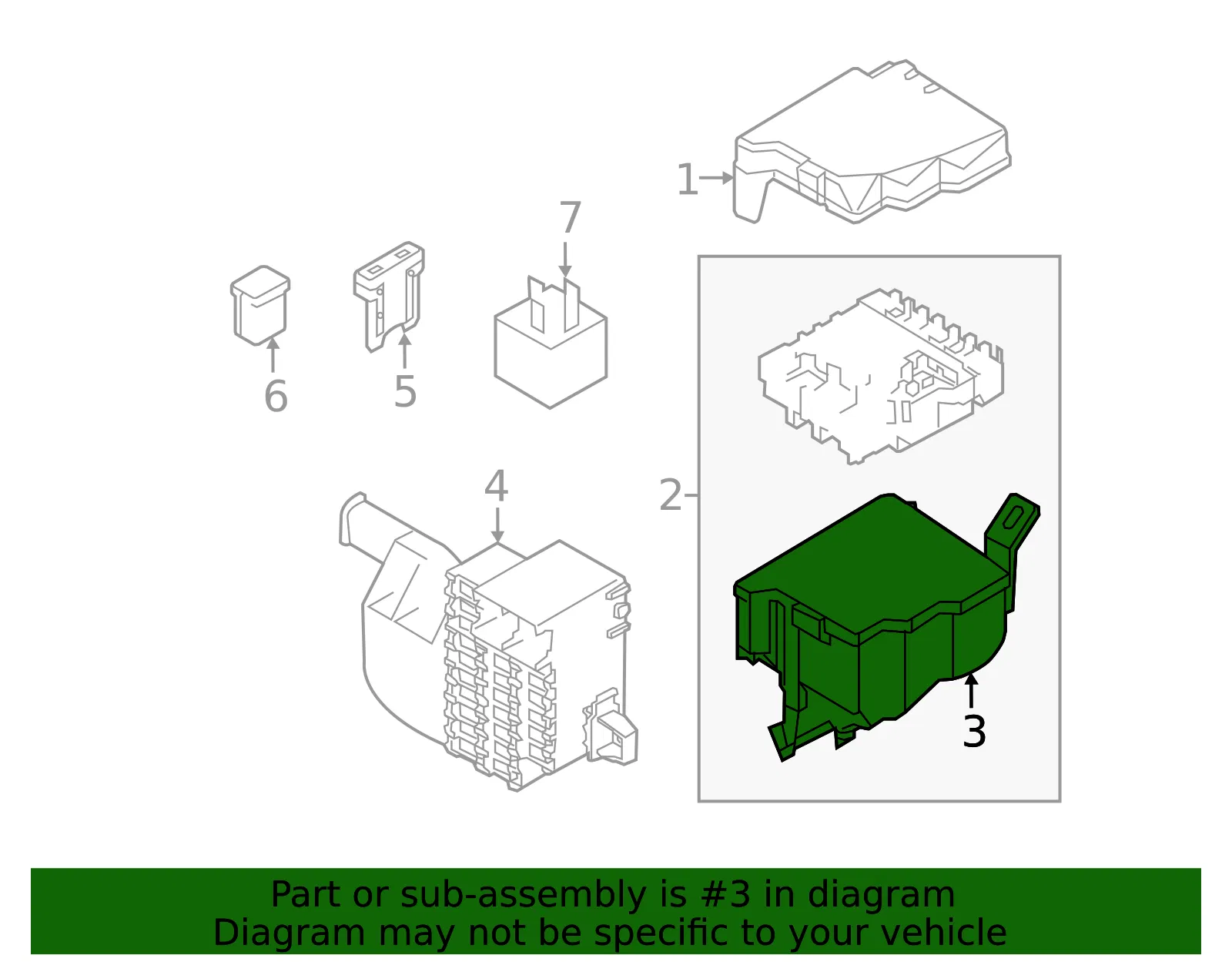 Junction Block Cover - Mazda (d65166767) - view 2