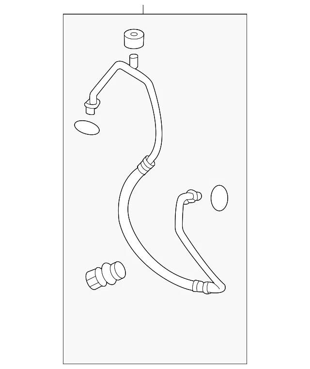 Discharge Hose - Mazda (dekl614g0)