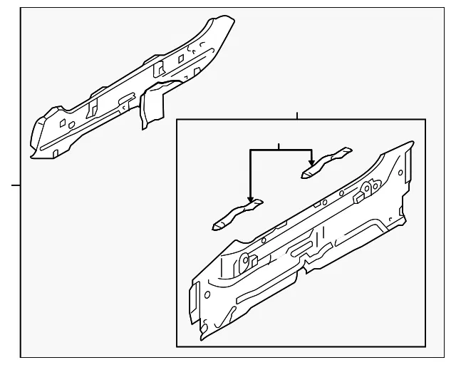 Rear Panel Assembly - Mazda (df7170750a)