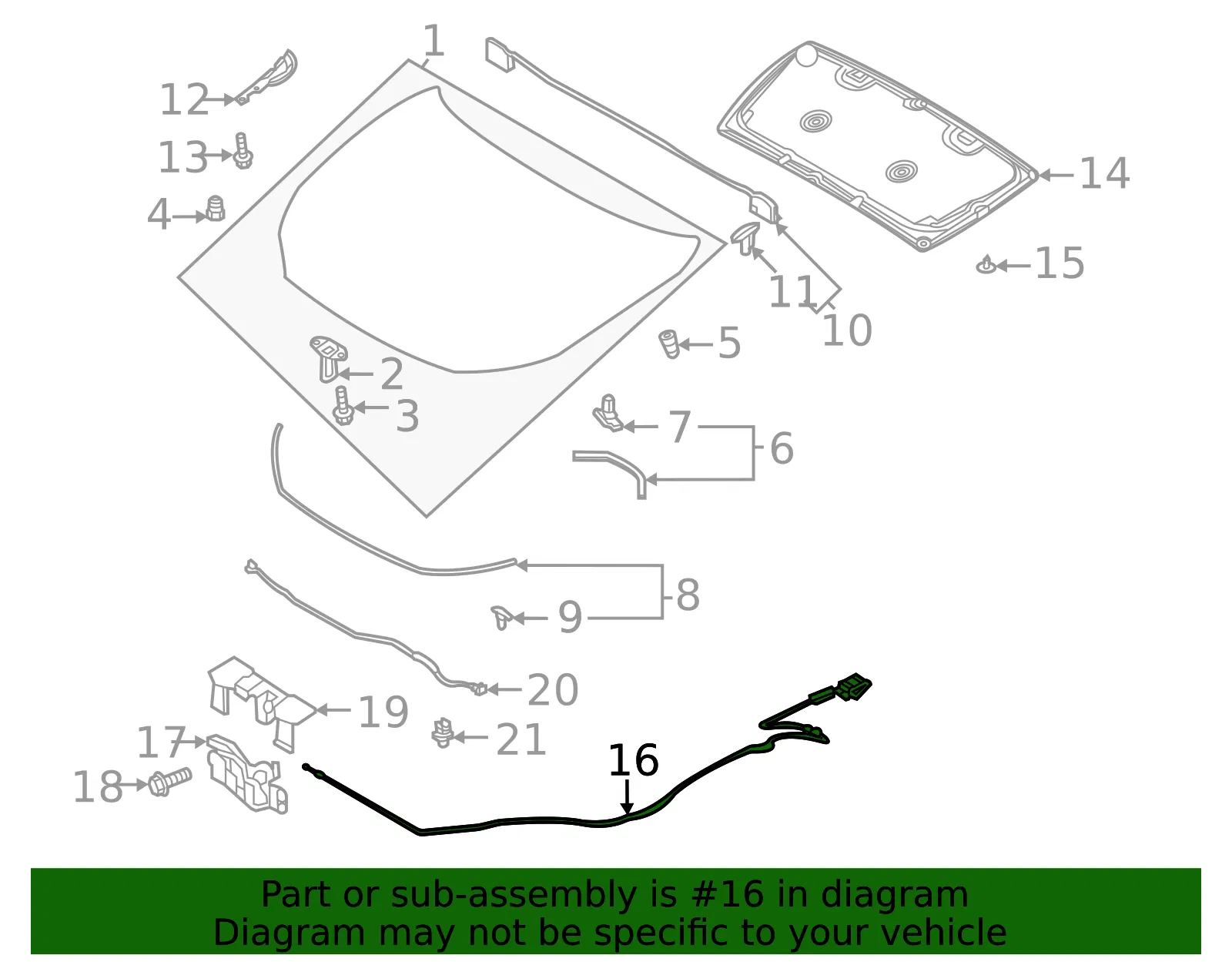 Release Cable - Mazda (dfr556720) - view 2