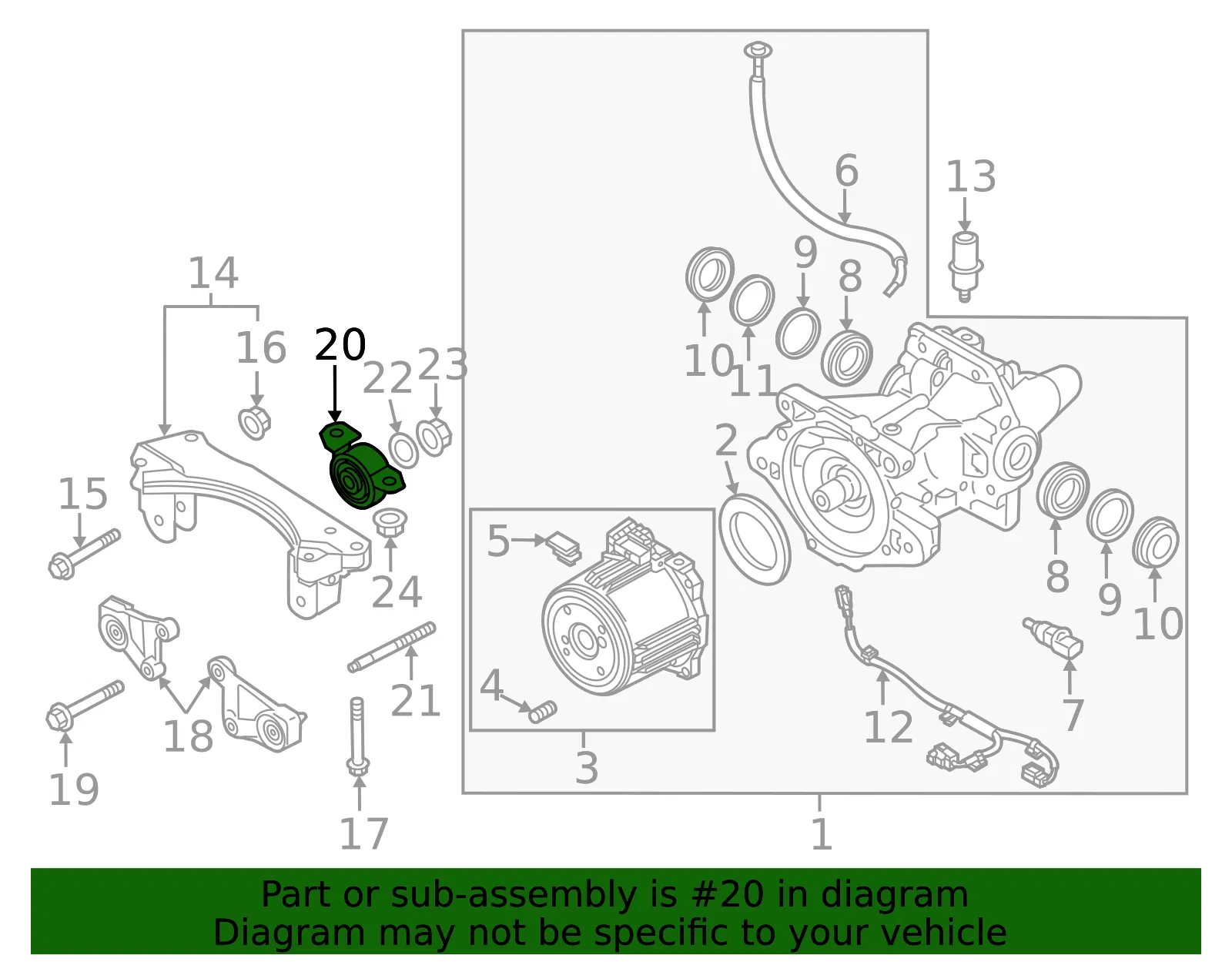 Mount Insulator - Mazda (dfr92869x) - view 2