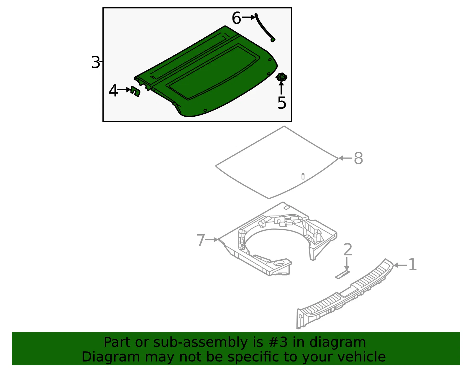 Cargo Cover - Mazda (dgh96831002) - view 3