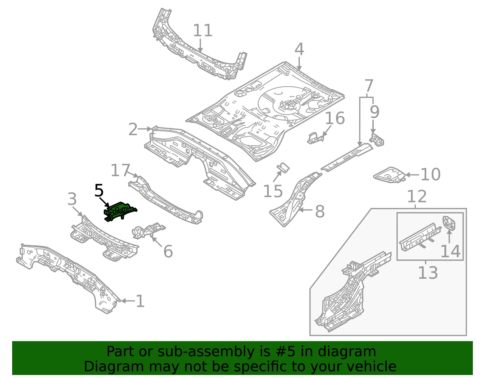 Cross-Member - Mazda (dgj4539d0) - view 2