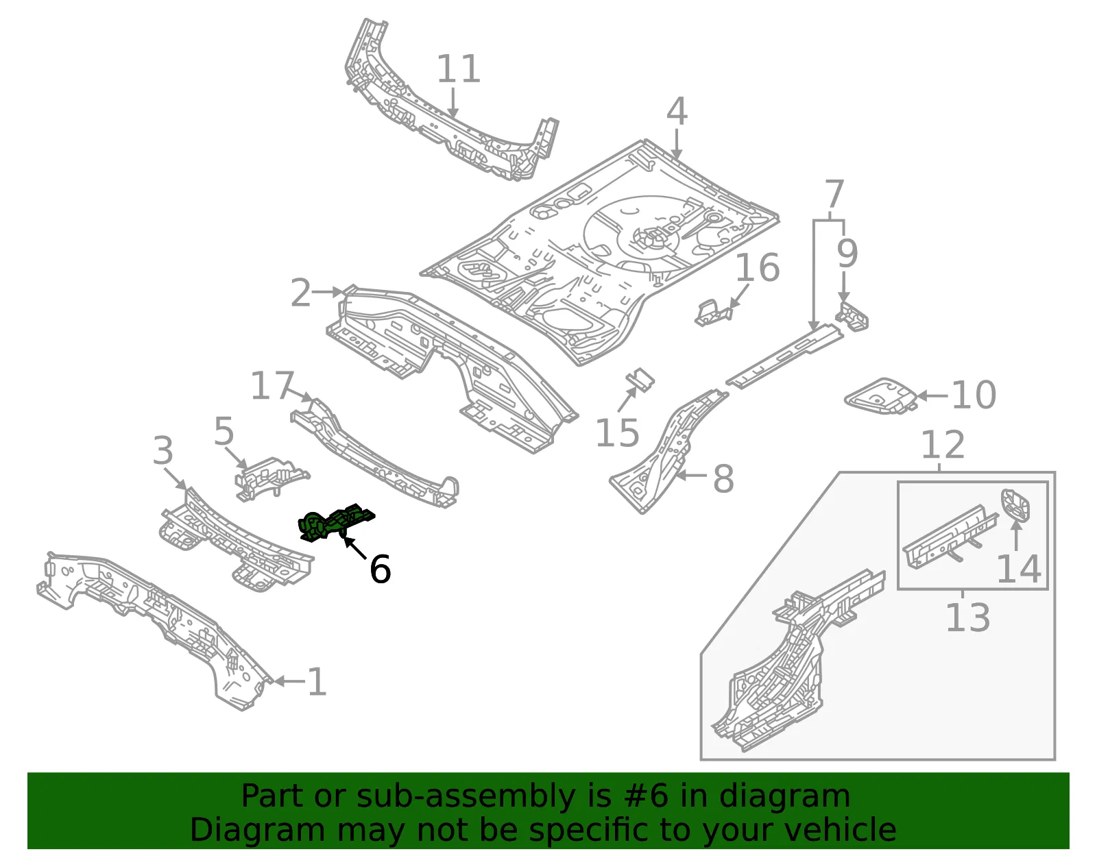 Cross-Member - Mazda (dgj4549d0) - view 2