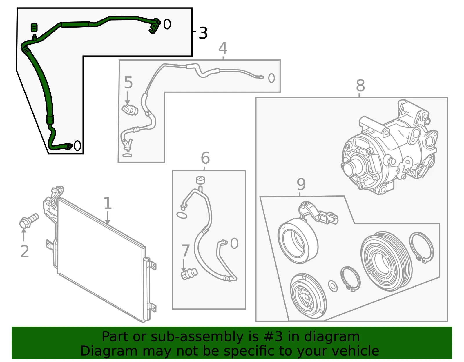 Suction Hose - Mazda (dhtj61462) - view 2