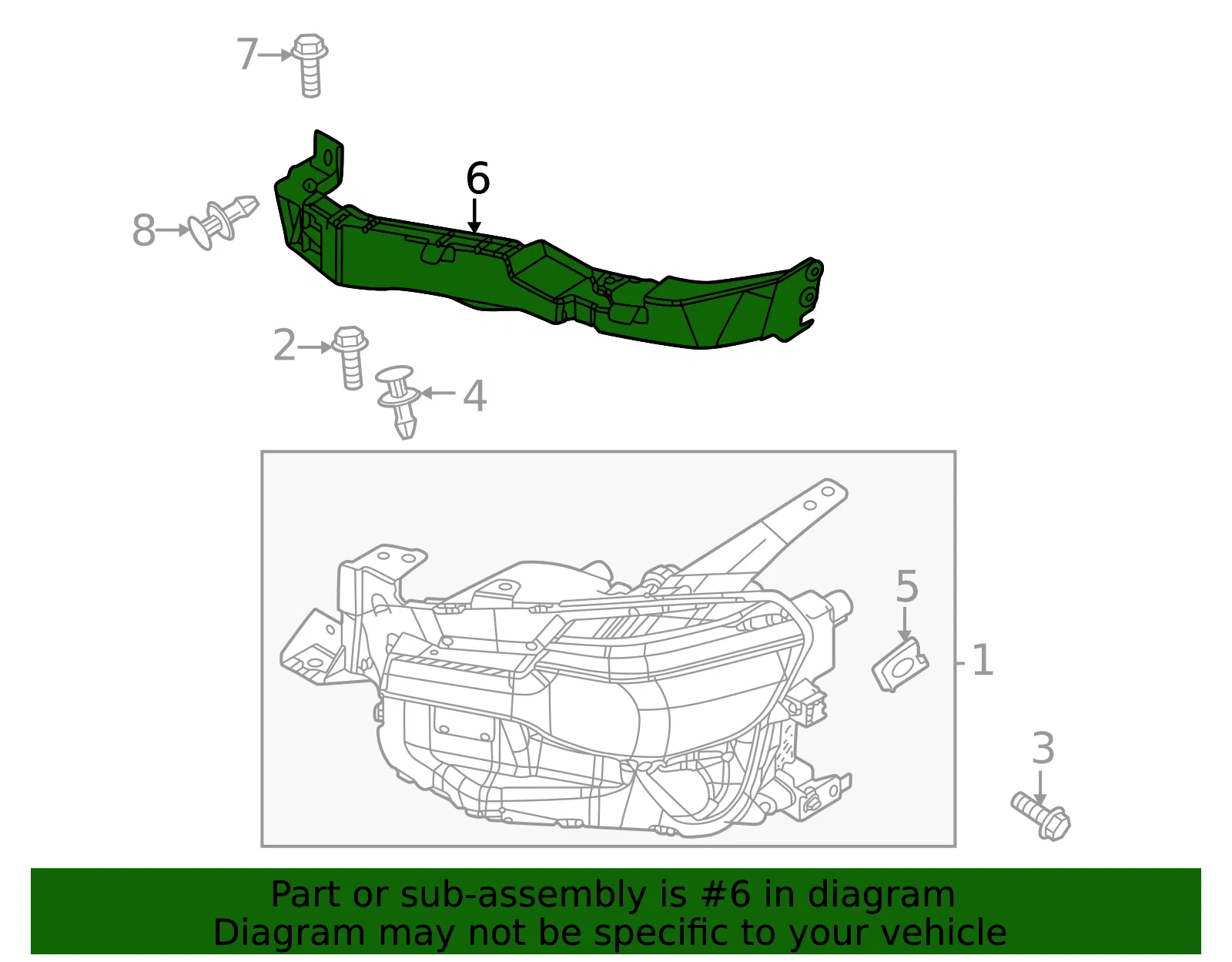 Mount Bracket - Mazda (dn4e50161b) - view 2
