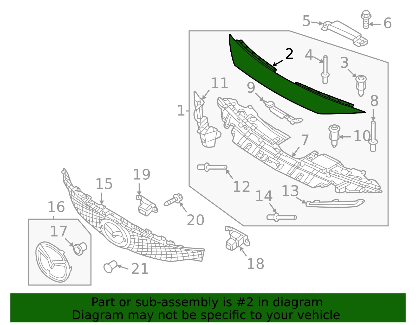 Upper Shield - Mazda (dn4e507e1c33) - view 2