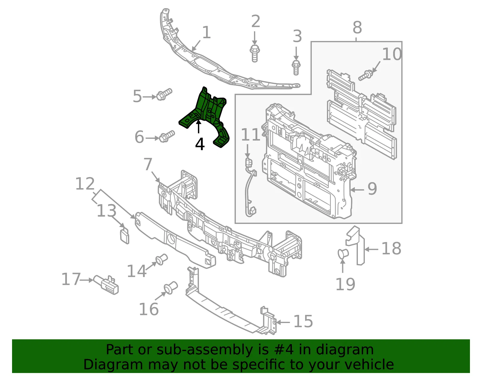 Lock Support - Mazda (dn4e5215ya) - view 2