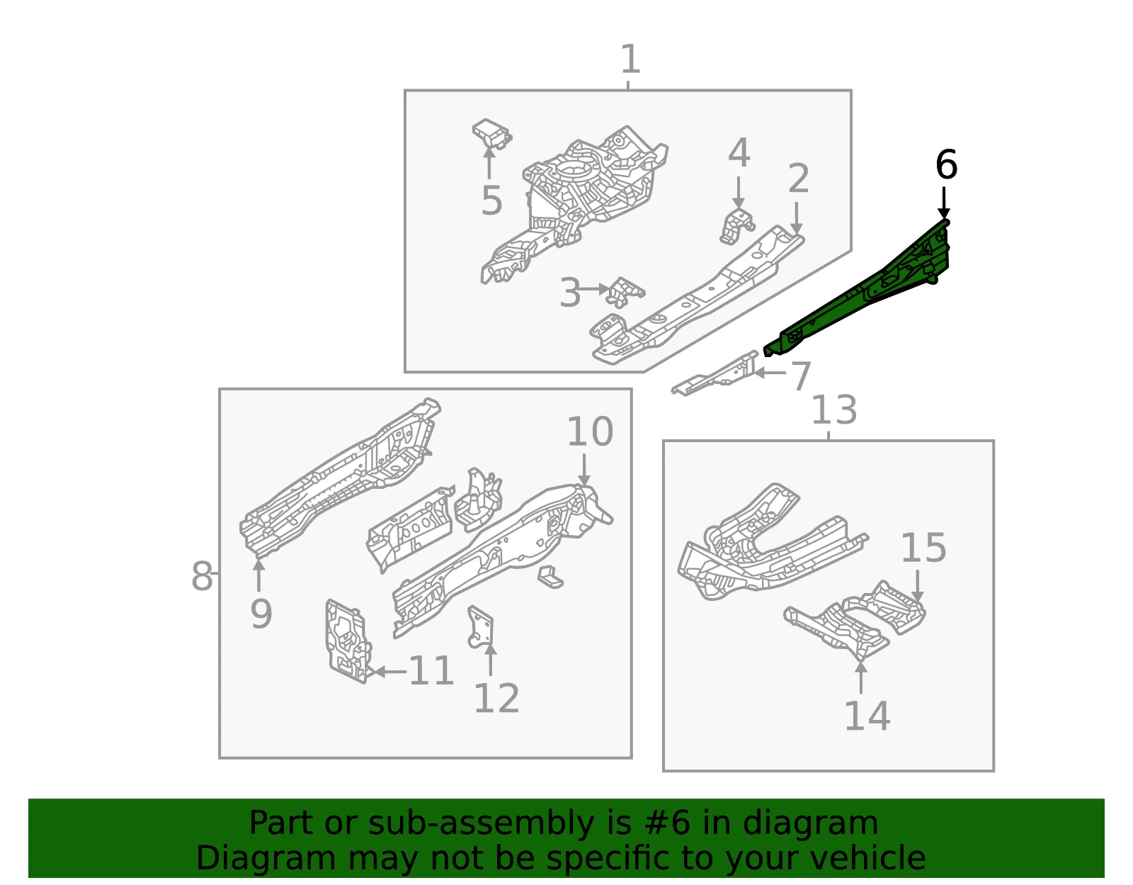 Upper Outer Rail - Mazda (dn4e54271) - view 2