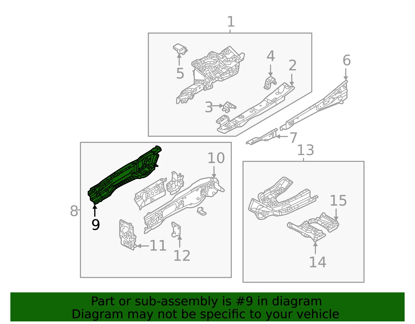 Inner Rail - Mazda (dnye543a0) - view 2