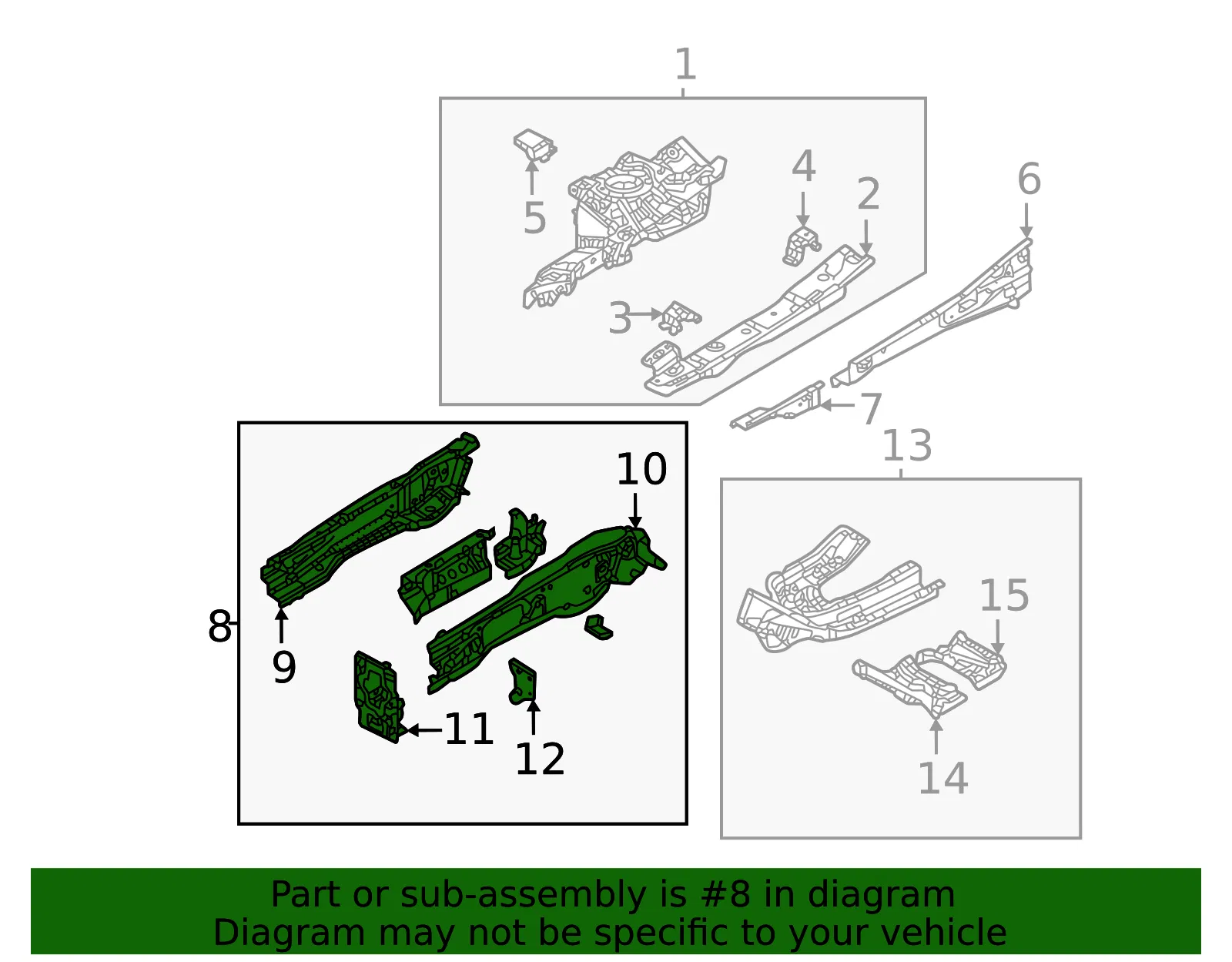 Rail Assembly - Mazda (dn4e5331x) - view 2