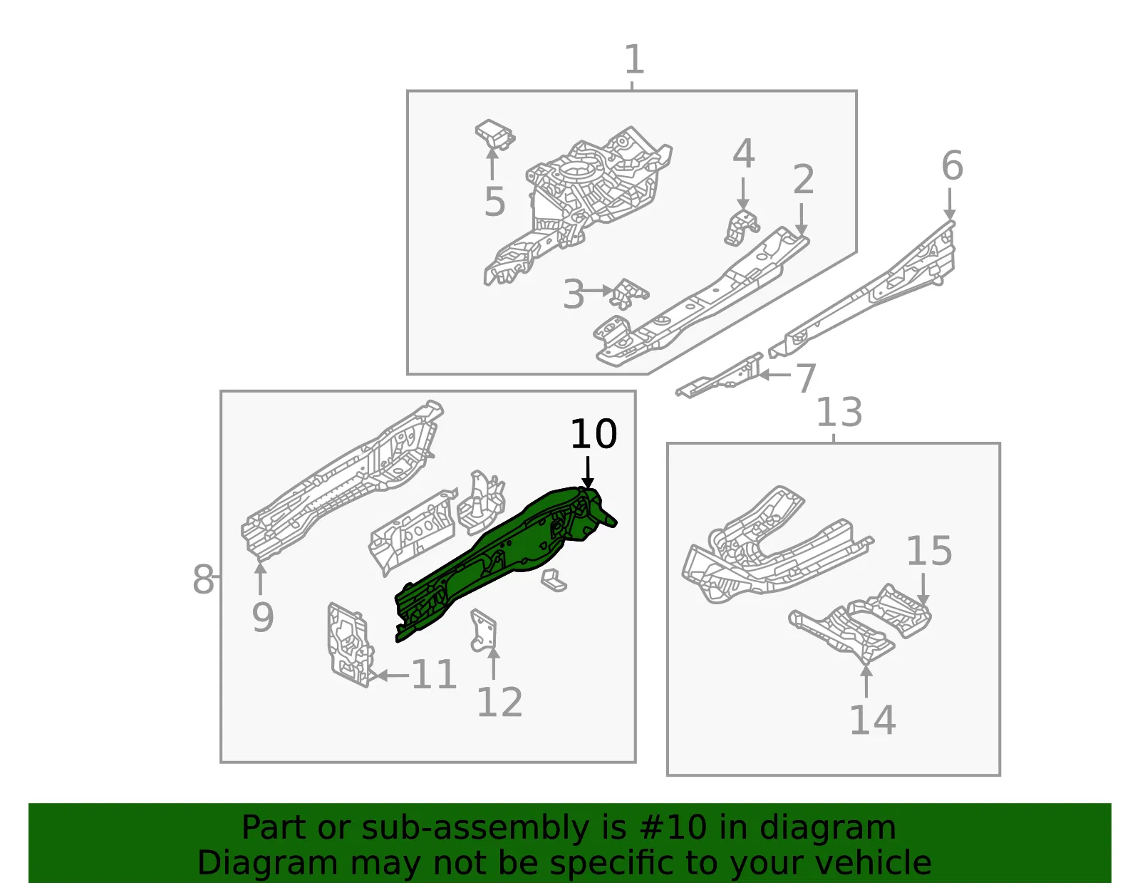 Outer Rail - Mazda (dn4e53321) - view 2