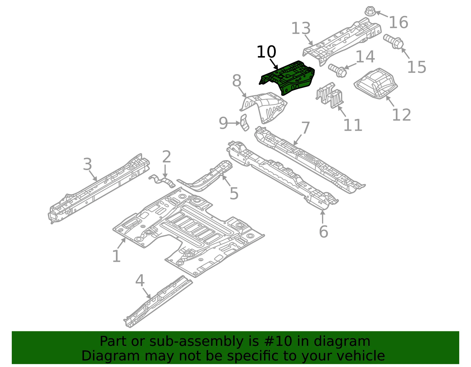 Upper Support - Mazda (dn4e5361y) - view 2