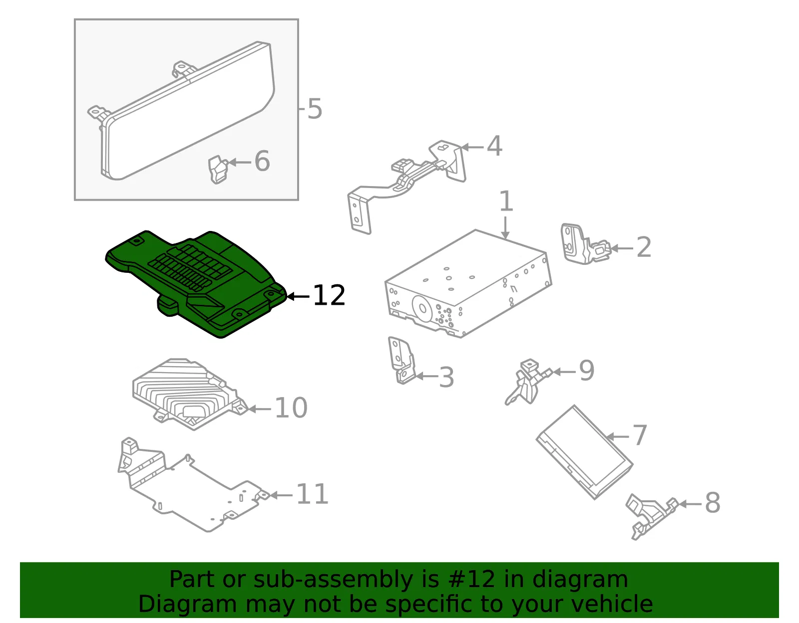 Radio Amplifier Cap - Mazda (dn4e663e0) - view 2