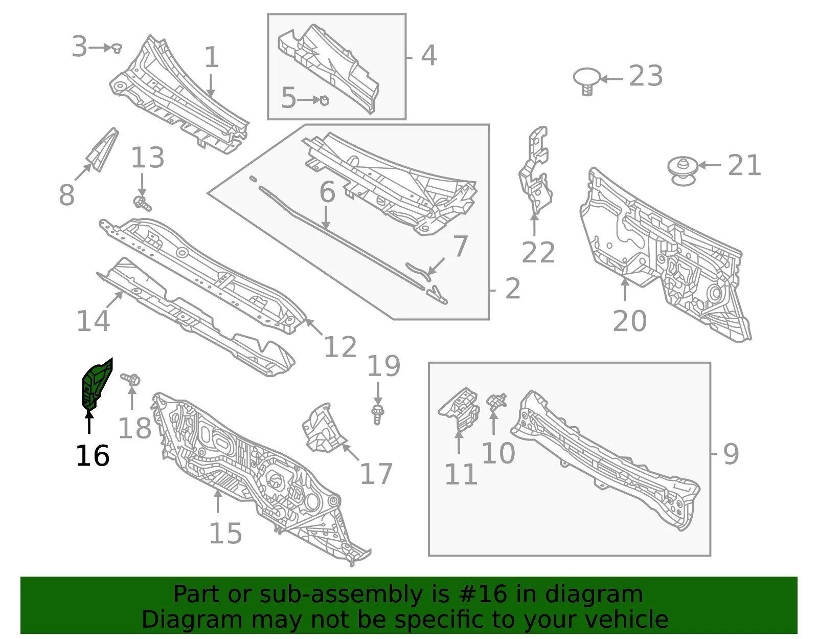 Dashboard Panel Bracket - Mazda (dn4e70065) - view 2