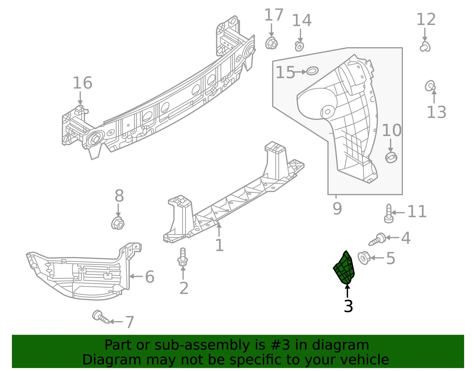 Side Retainer - Mazda (dn4j502j1a) - view 2