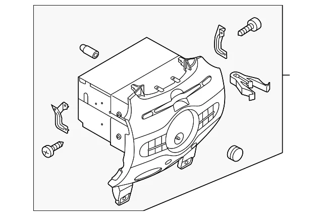 Radio Control Unit - Mazda (dr70669r0)
