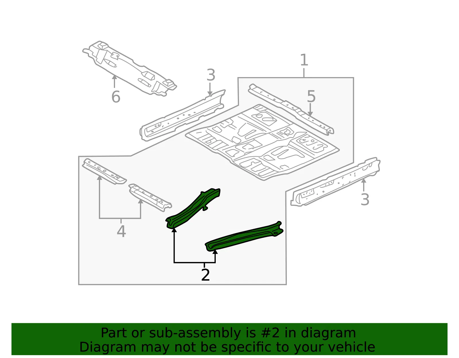 Floor Side Rail - Mazda (ec0153660b) - view 2