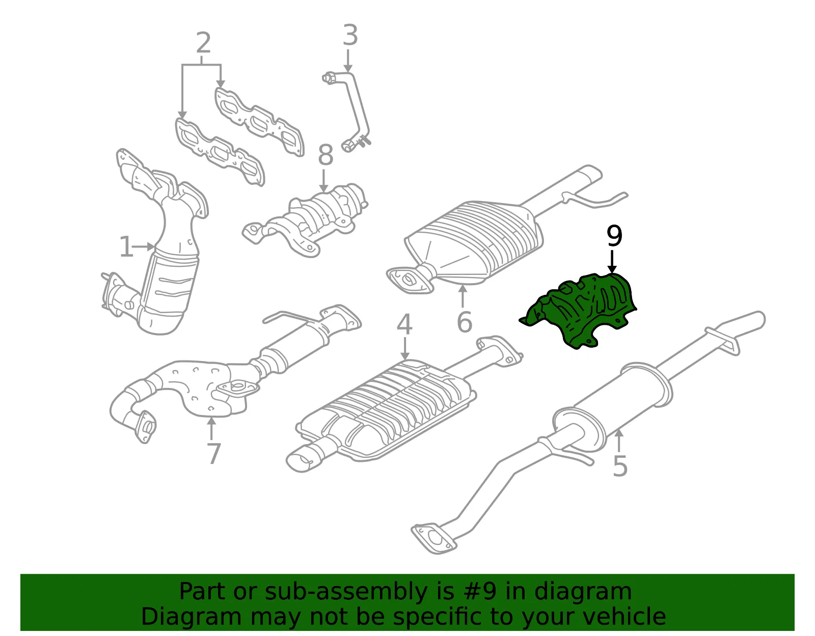 Heat Shield - Mazda (ec0156411d) - view 2