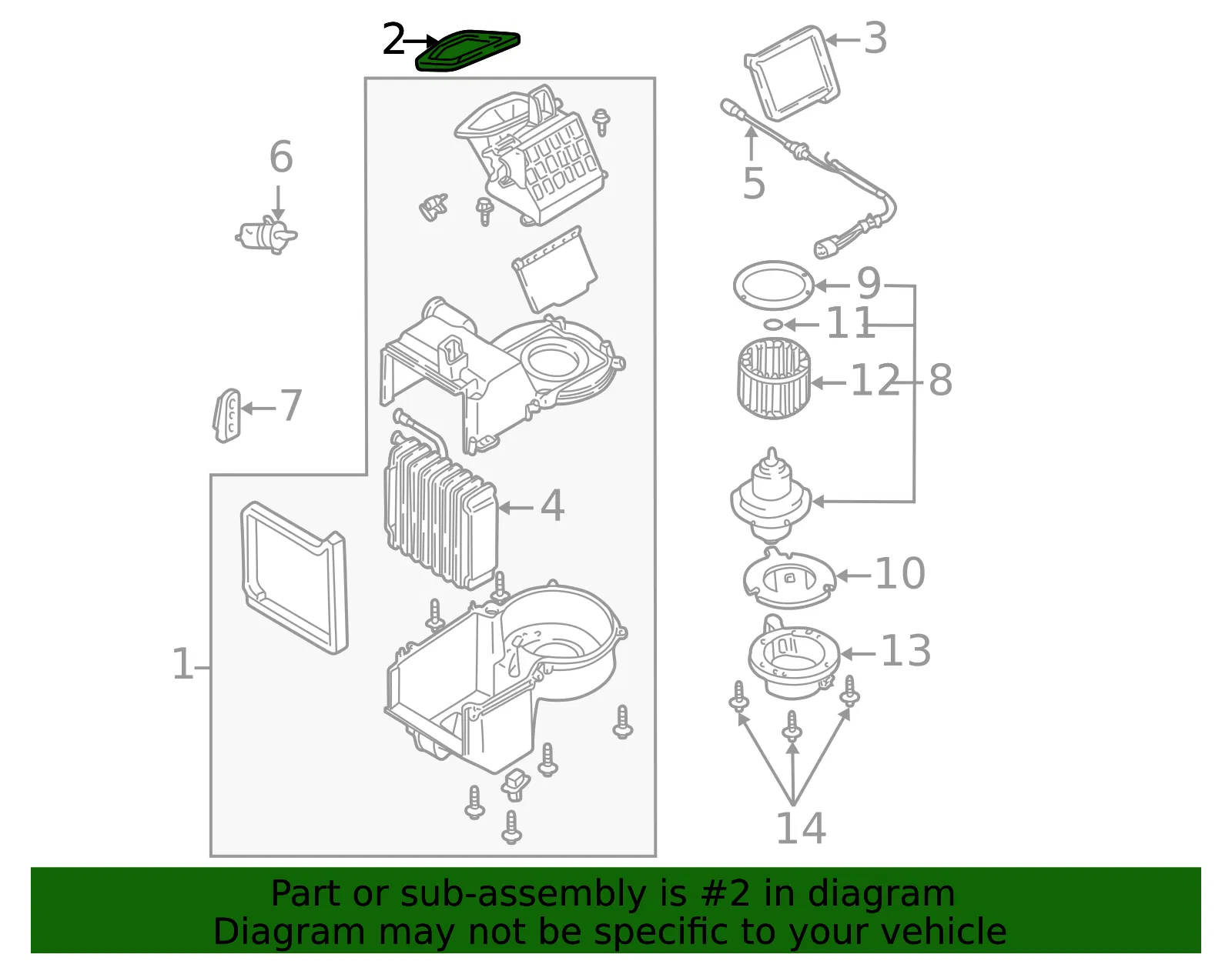 Housing Assembly Seal - Mazda (ec0161j04a) - view 2