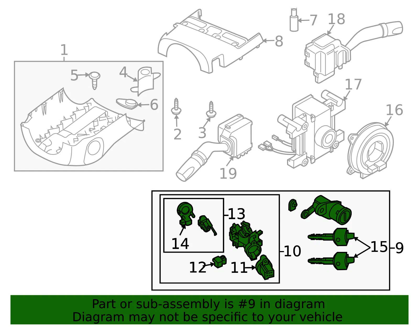 Lock Set - Mazda (eg2109010c) - view 2
