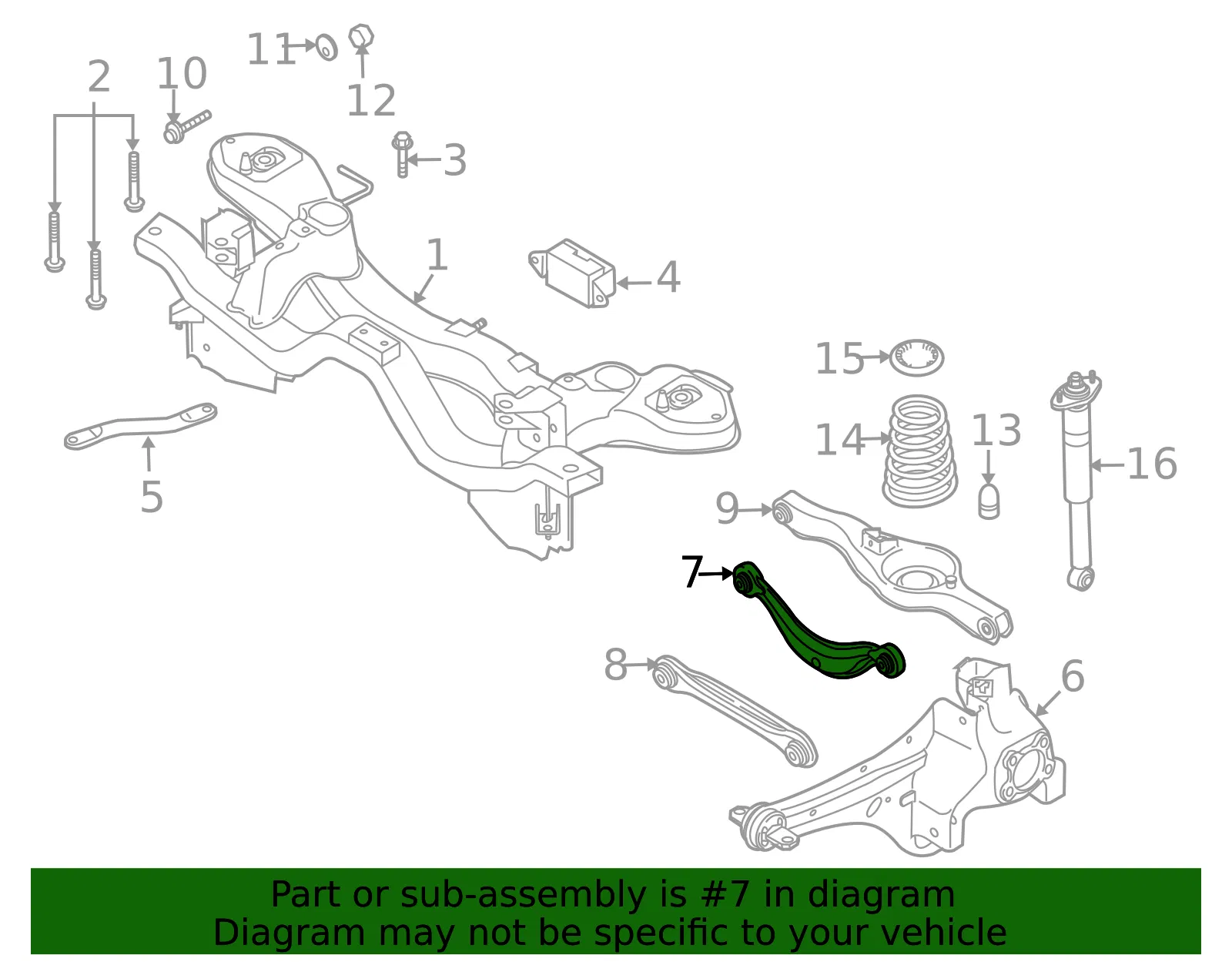 Lateral Arm - Mazda (eg2128c10b) - view 2