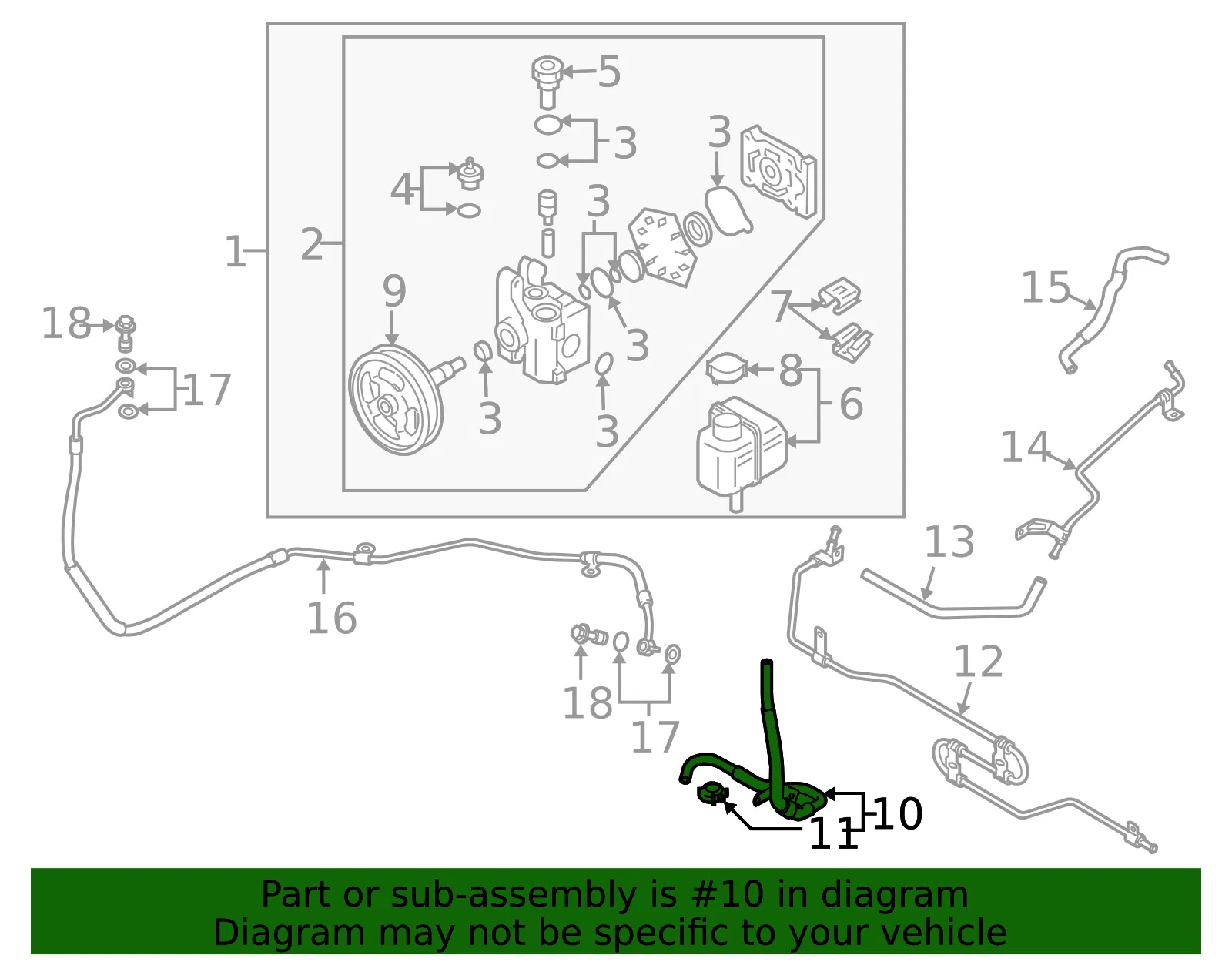 Return Hose - Mazda (EG21-32-68XD) - view 3