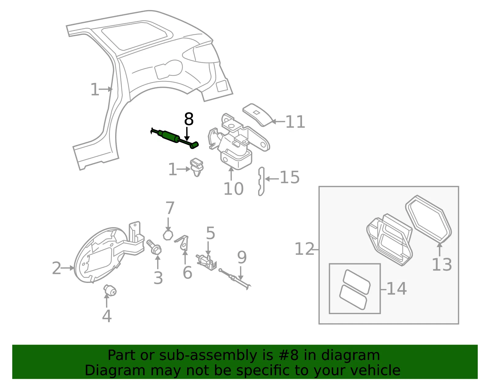 Release Cable - Mazda (eg2156880) - view 2