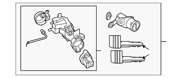 Lock Set - Mazda (eh4309010)
