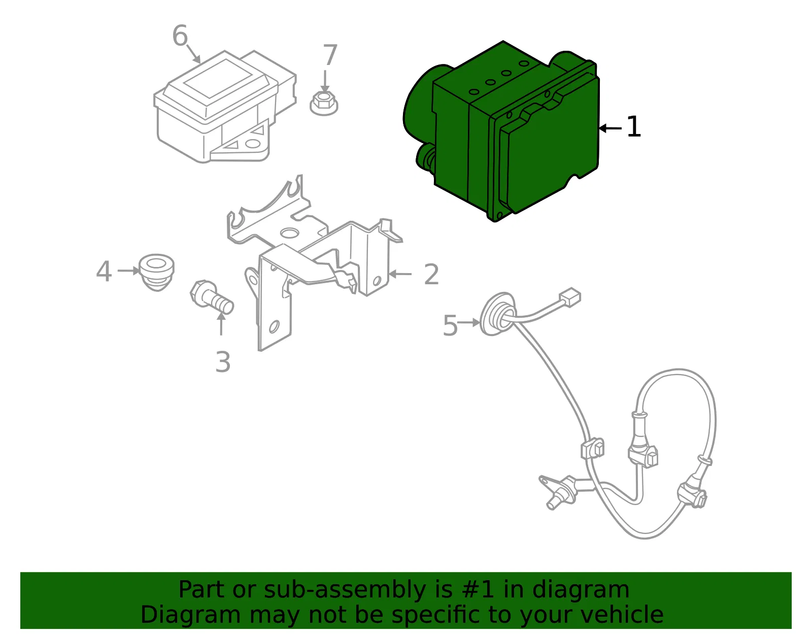 ABS Control Unit - Mazda (ehy5437a0b) - view 2