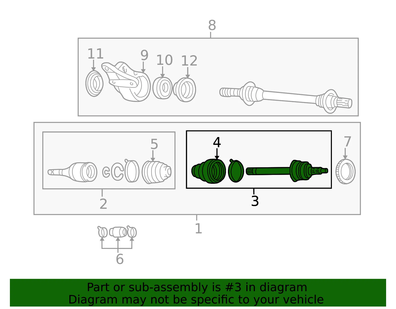 Cv Joint Kit - Mazda (fa5022610a) - view 2