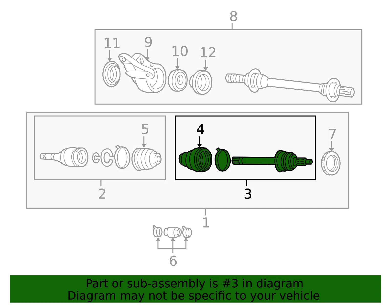 Cv Joint Kit - Mazda (fa5222610c) - view 2