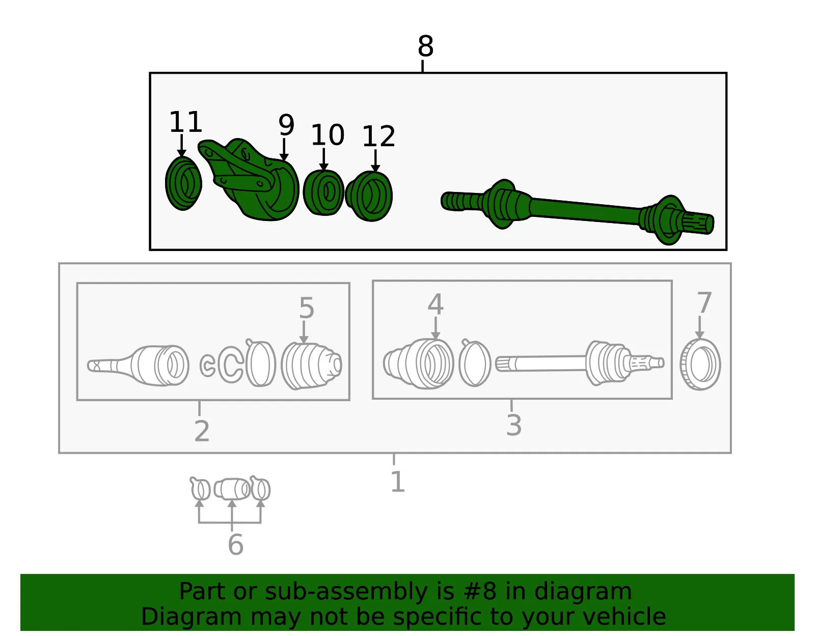 Cv Intermediate Shaft - Mazda (fa5425700b) - view 2