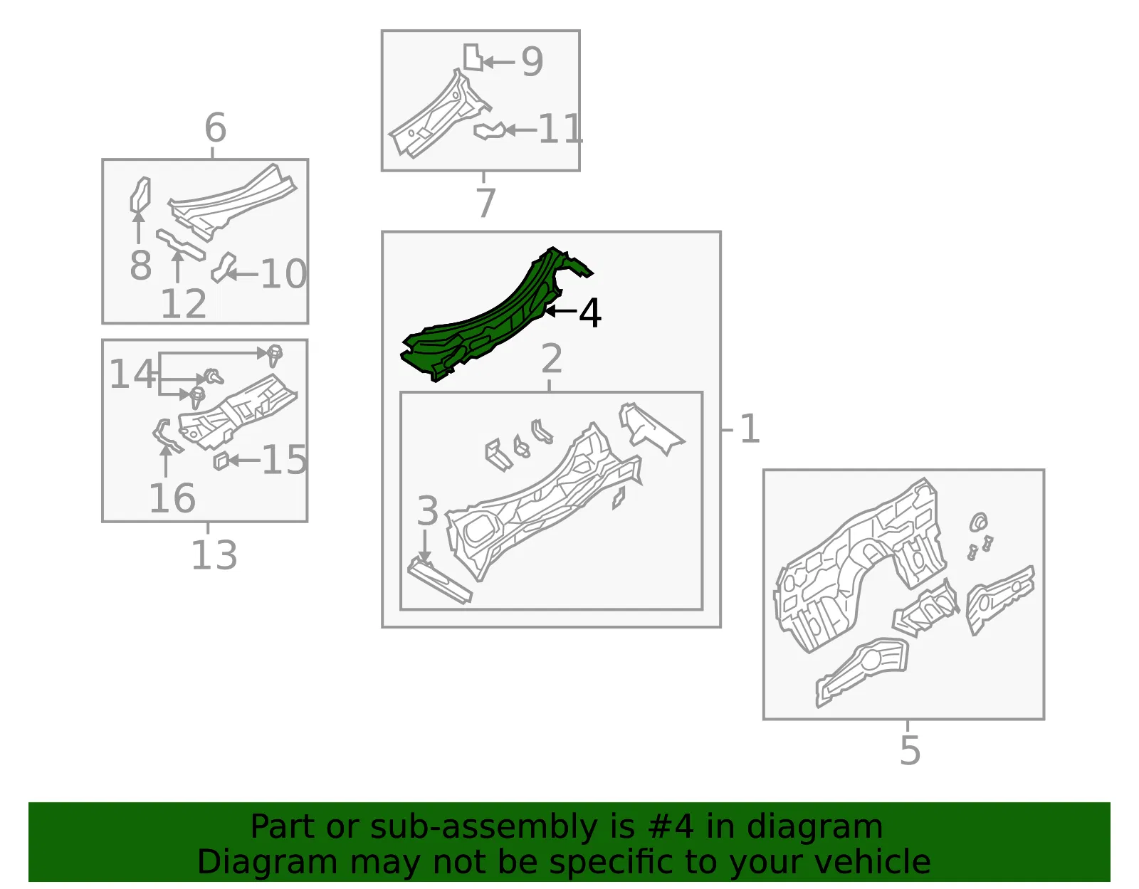 Cowl Panel - Mazda (fe01535a0e) - view 2