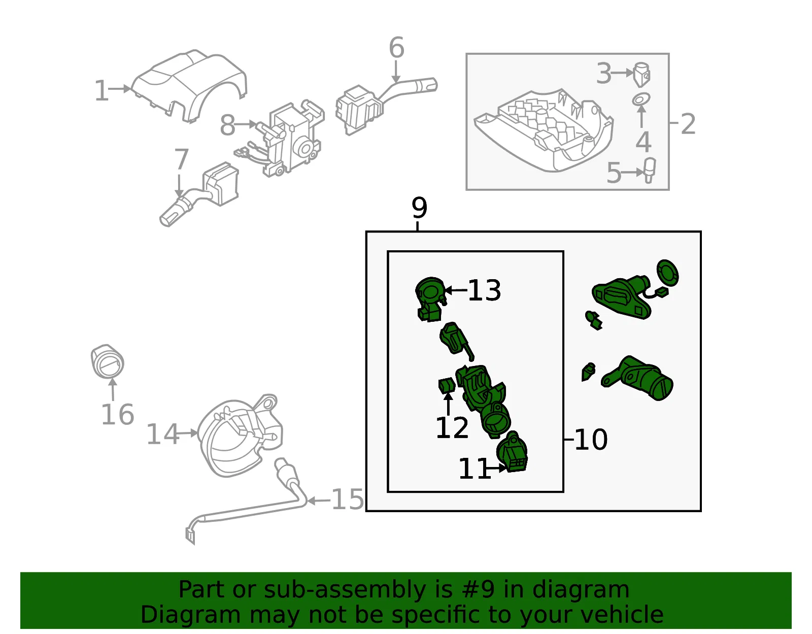 Lock Set - Mazda (ff1909010) - view 2
