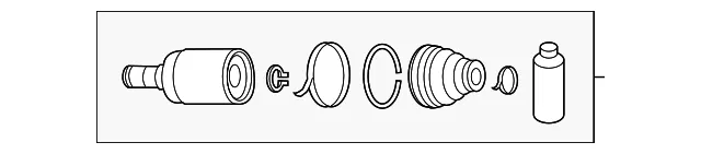 Cv Joint Kit - Mazda (gtu322620)