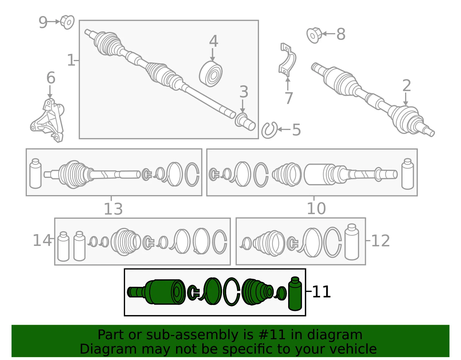 Inner Cv Joint - Mazda (ft1622620) - view 2