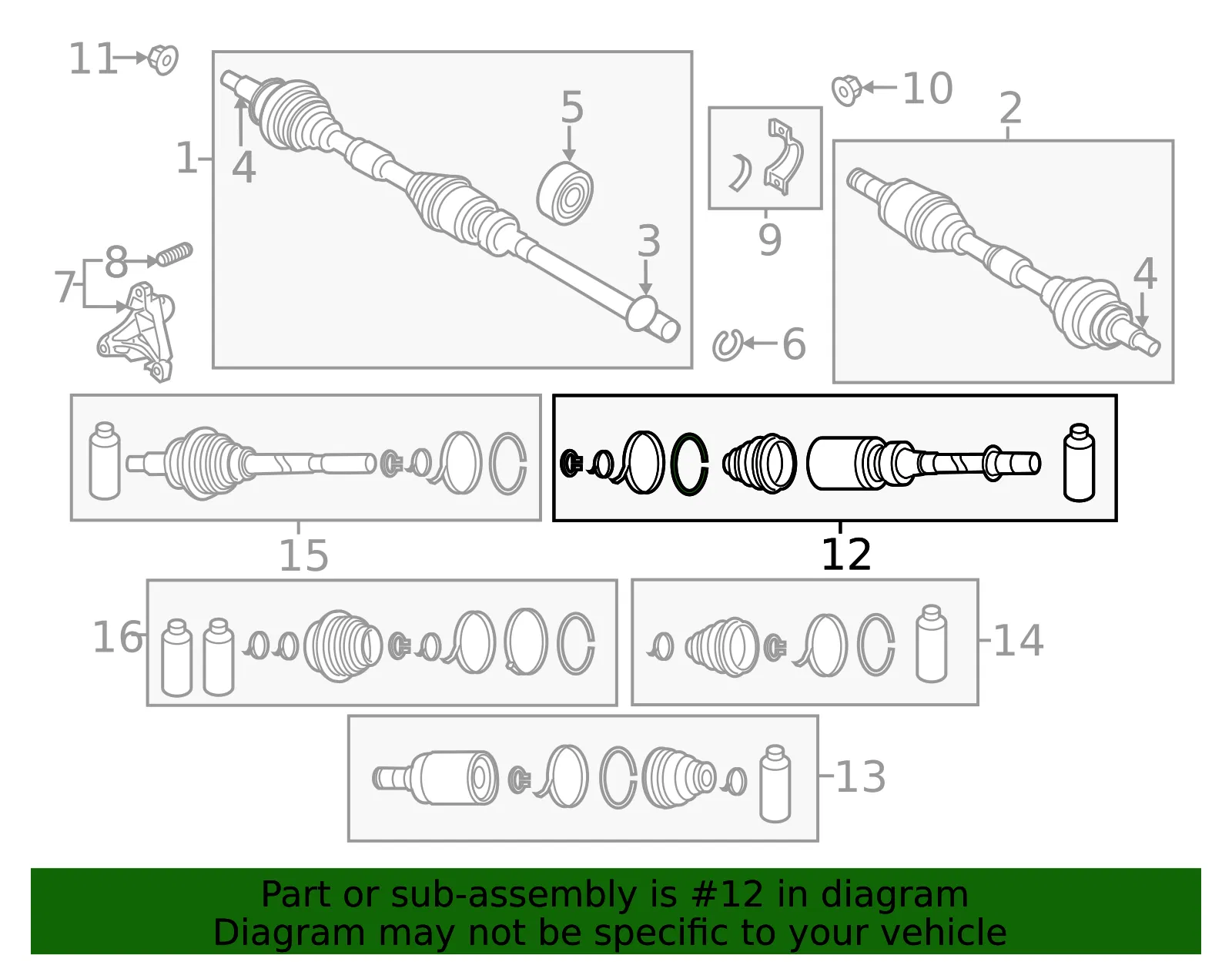 Cv Joint Kit - Mazda (ftb122520) - view 2