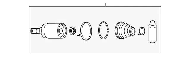 Cv Joint Kit - Mazda (gdb622620)