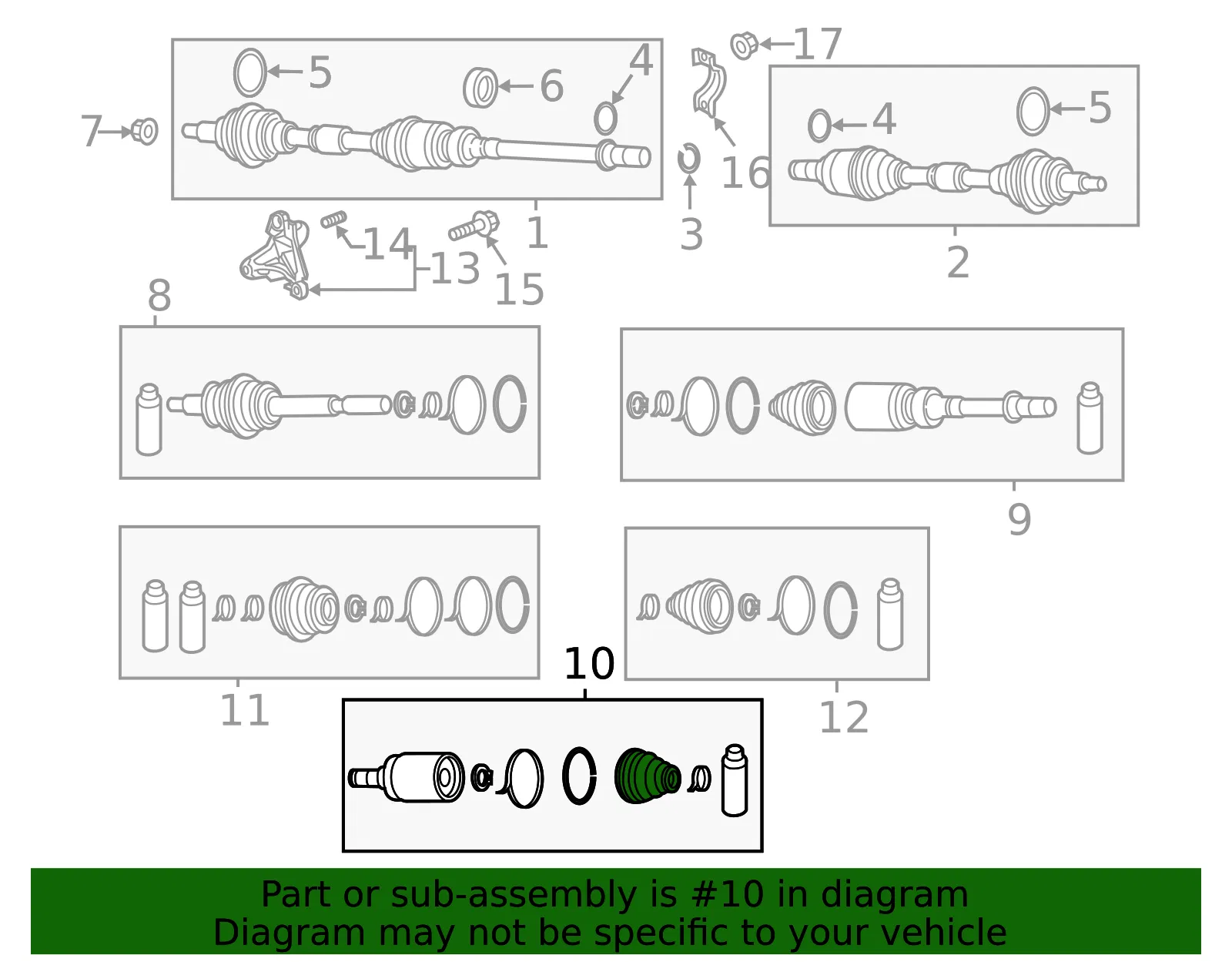 Cv Joint Kit - Mazda (ftb122620) - view 2