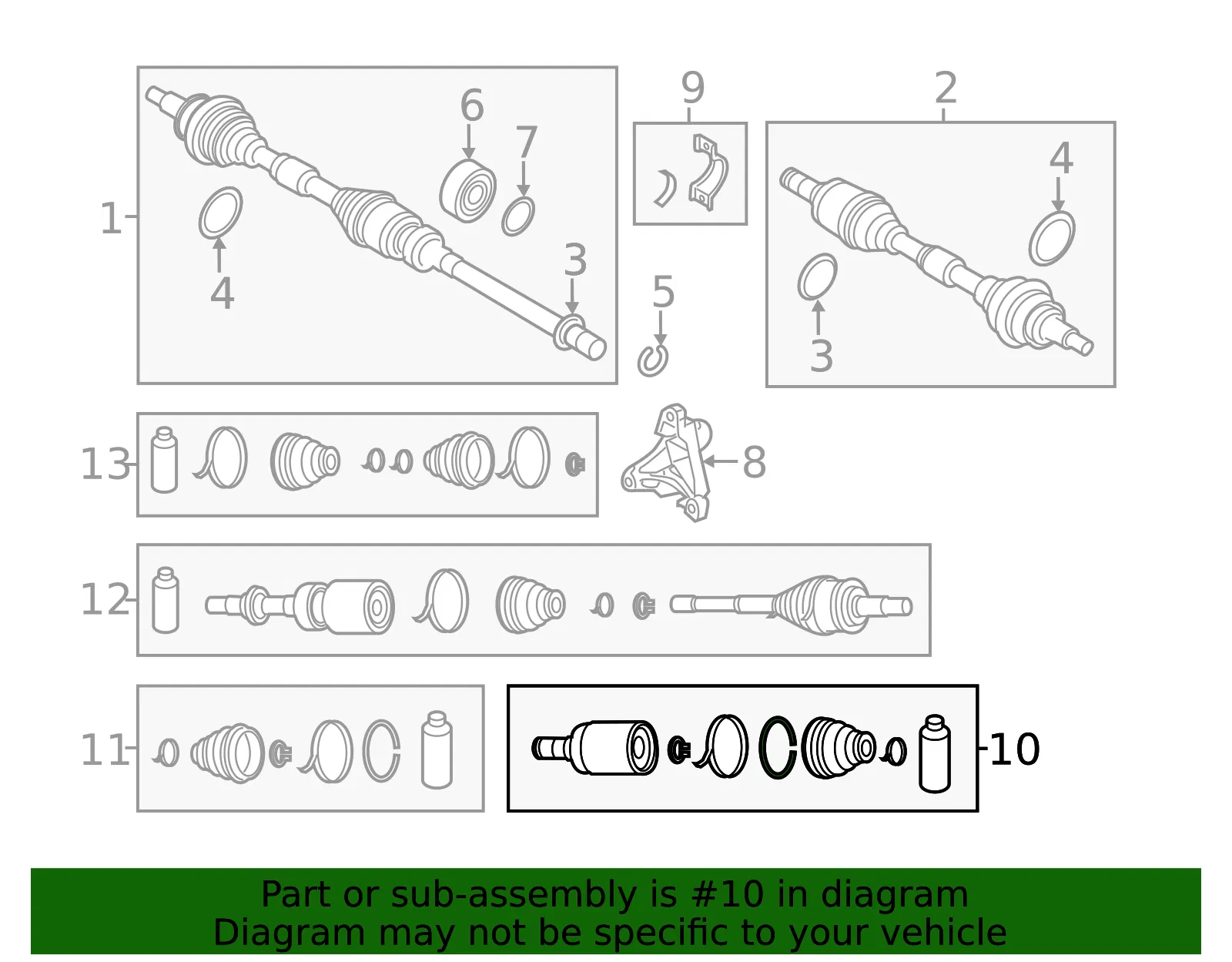 Cv Joint Kit - Mazda (ftc322520) - view 2