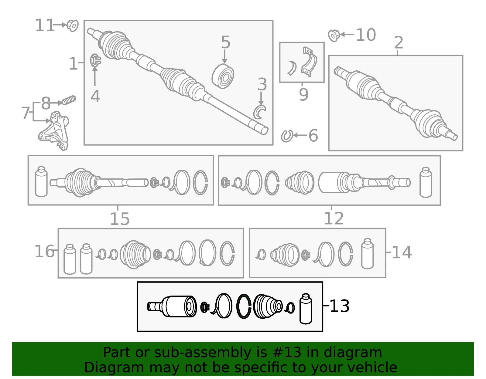 Cv Joint Kit - Mazda (ftd422620) - view 2