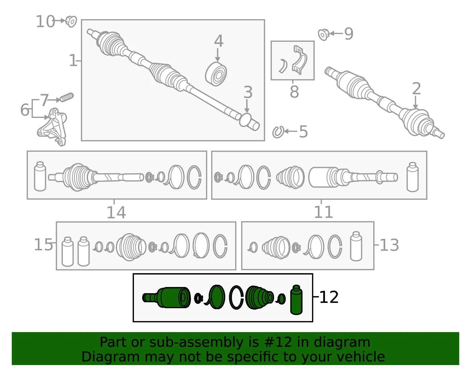 Cv Joint Kit - Mazda (fth122620) - view 2