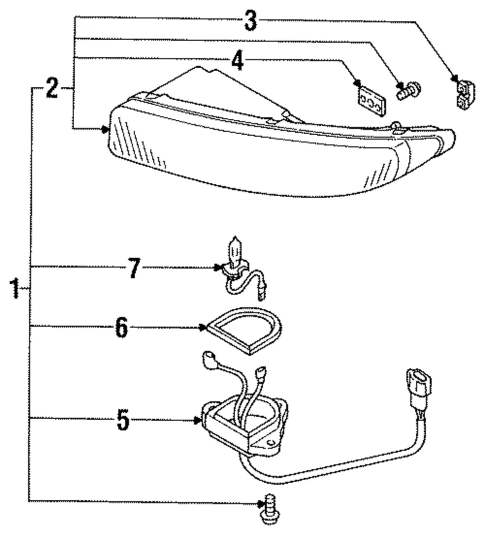Lens & Housing - Mazda (ga2k5168ye)