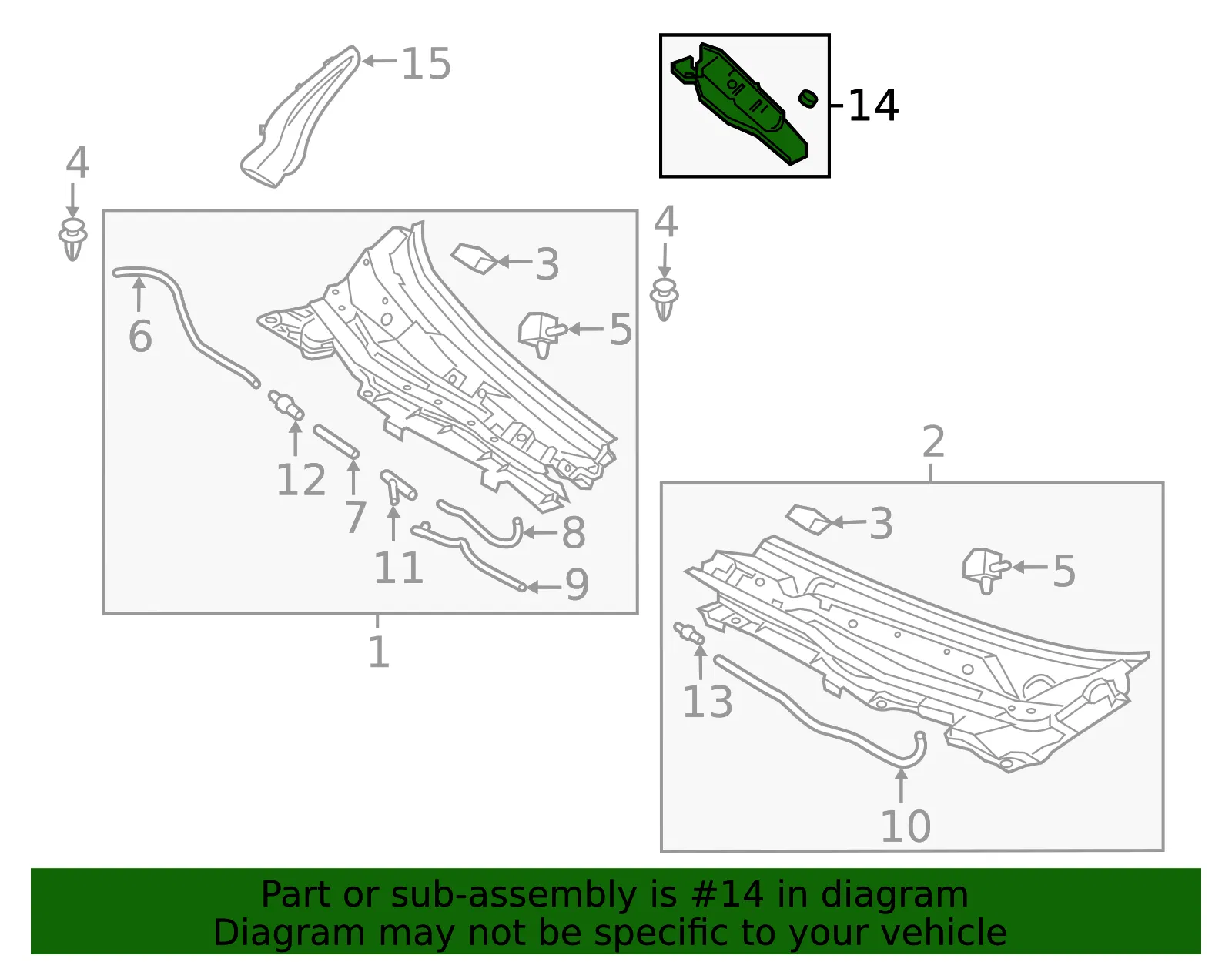Cowl Cover Cap - Mazda (gbef507p0) - view 2