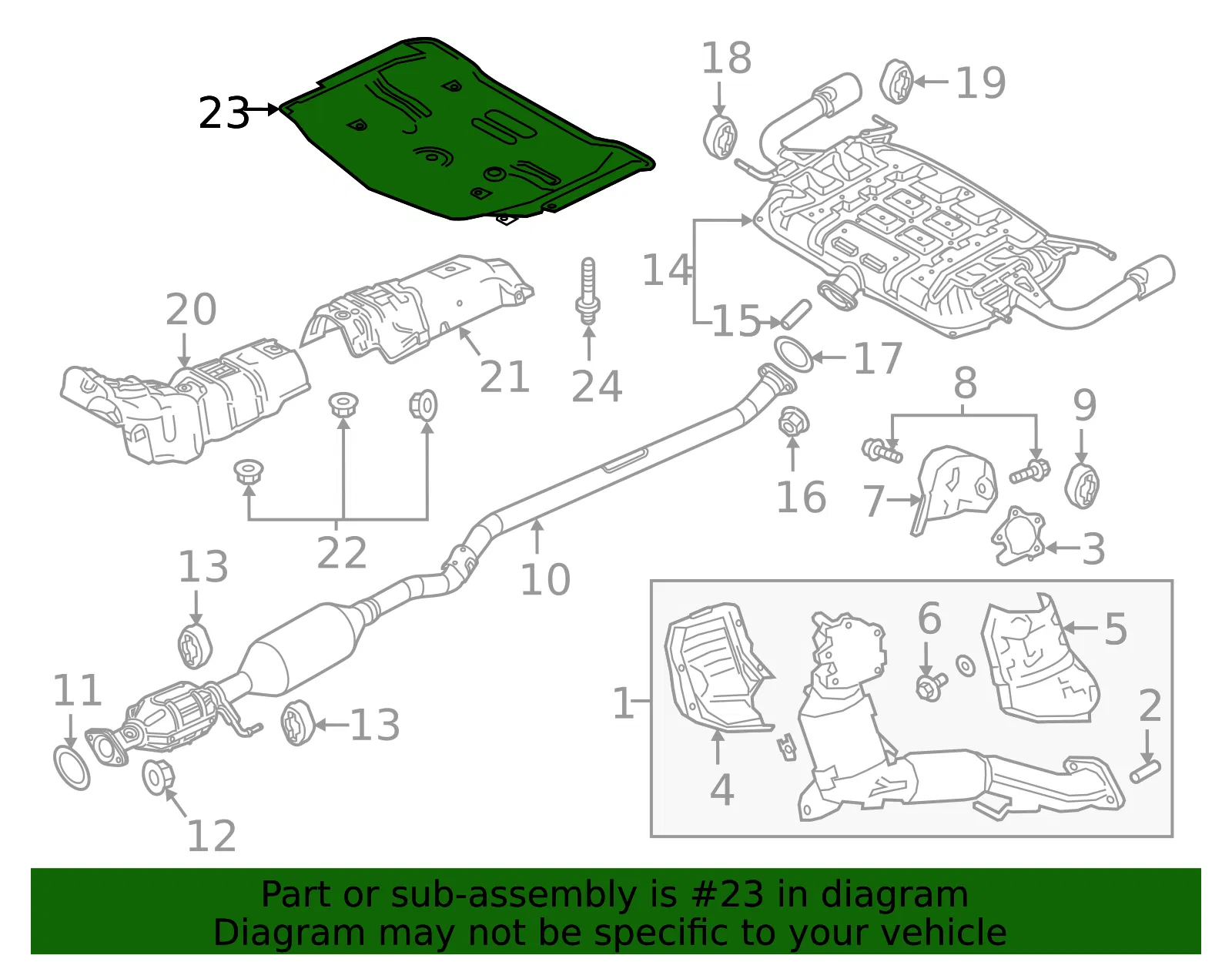 Floor Pan Heat Shield - Mazda (gbef56451) - view 2