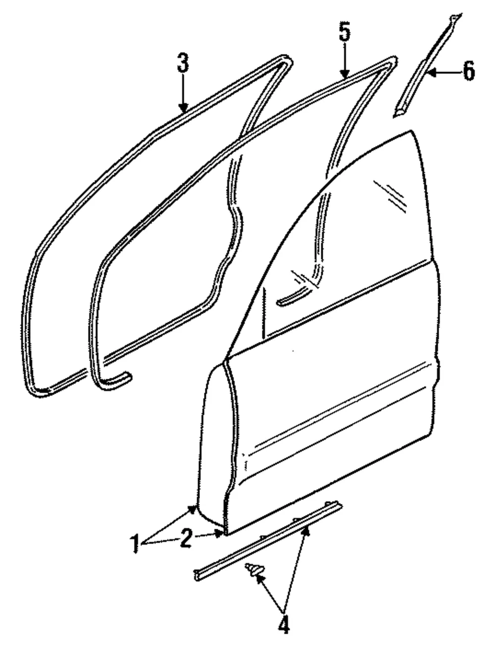 Surround Weather-Strip - Mazda (gc1m58760b)