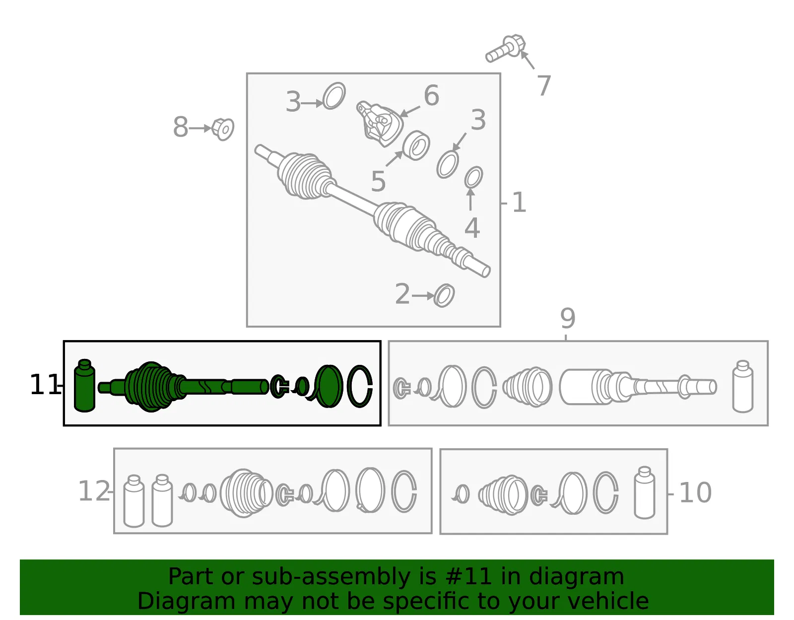 Cv Joint Kit - Mazda (gd0022610) - view 2